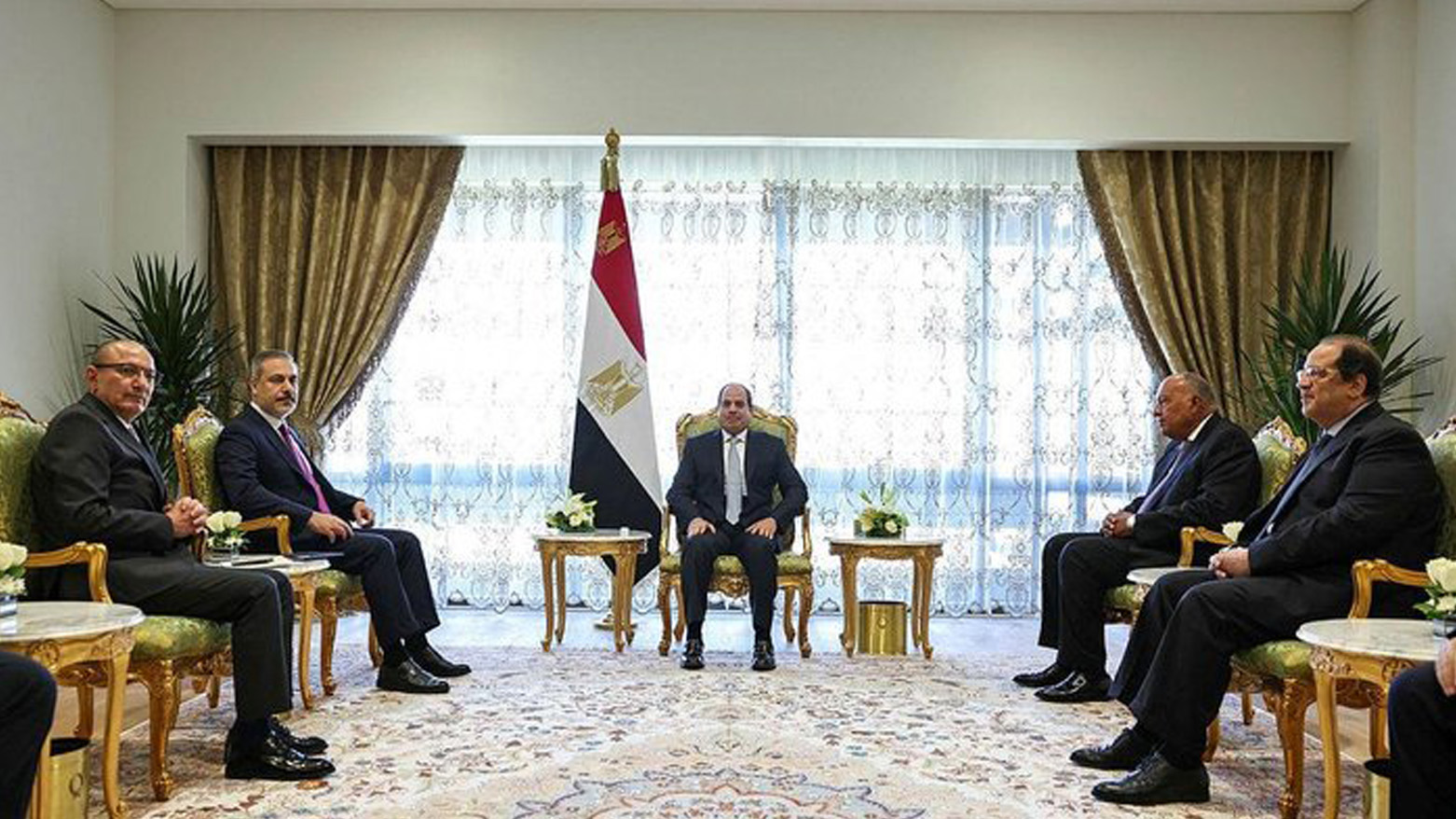 Mısır Cumhurbaşkanı Abdulfettah es-Sisi ile Türkiye Dışişleri Bakanı Hakan Fidan görüştü