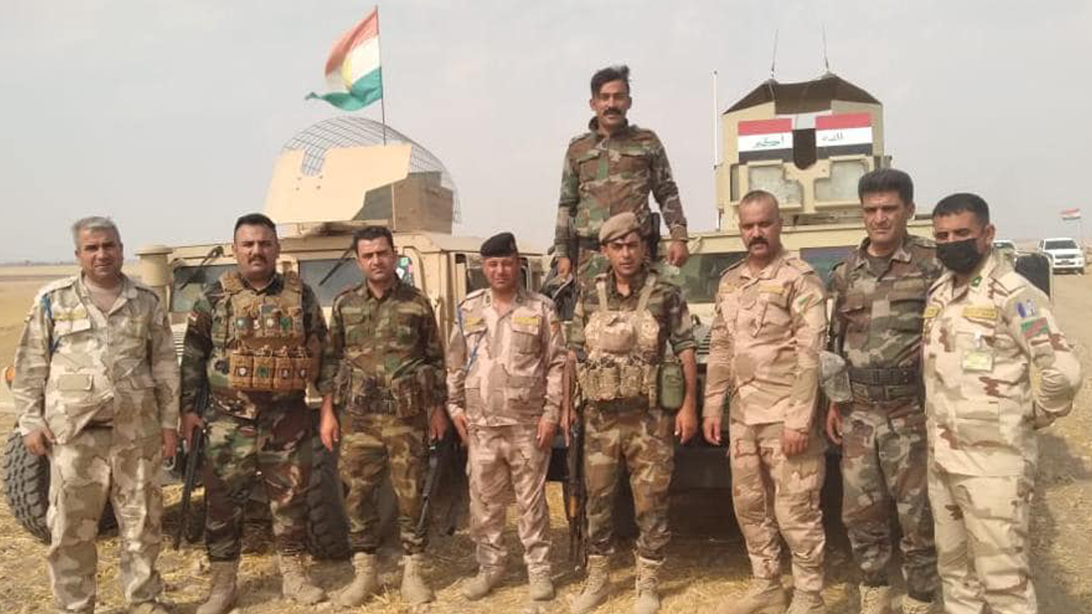 نیروهای پیشمرگ و ارتش عراق در هنگام انجام عـملیات مشترک - عکس: وزارت امور پیشمرگ