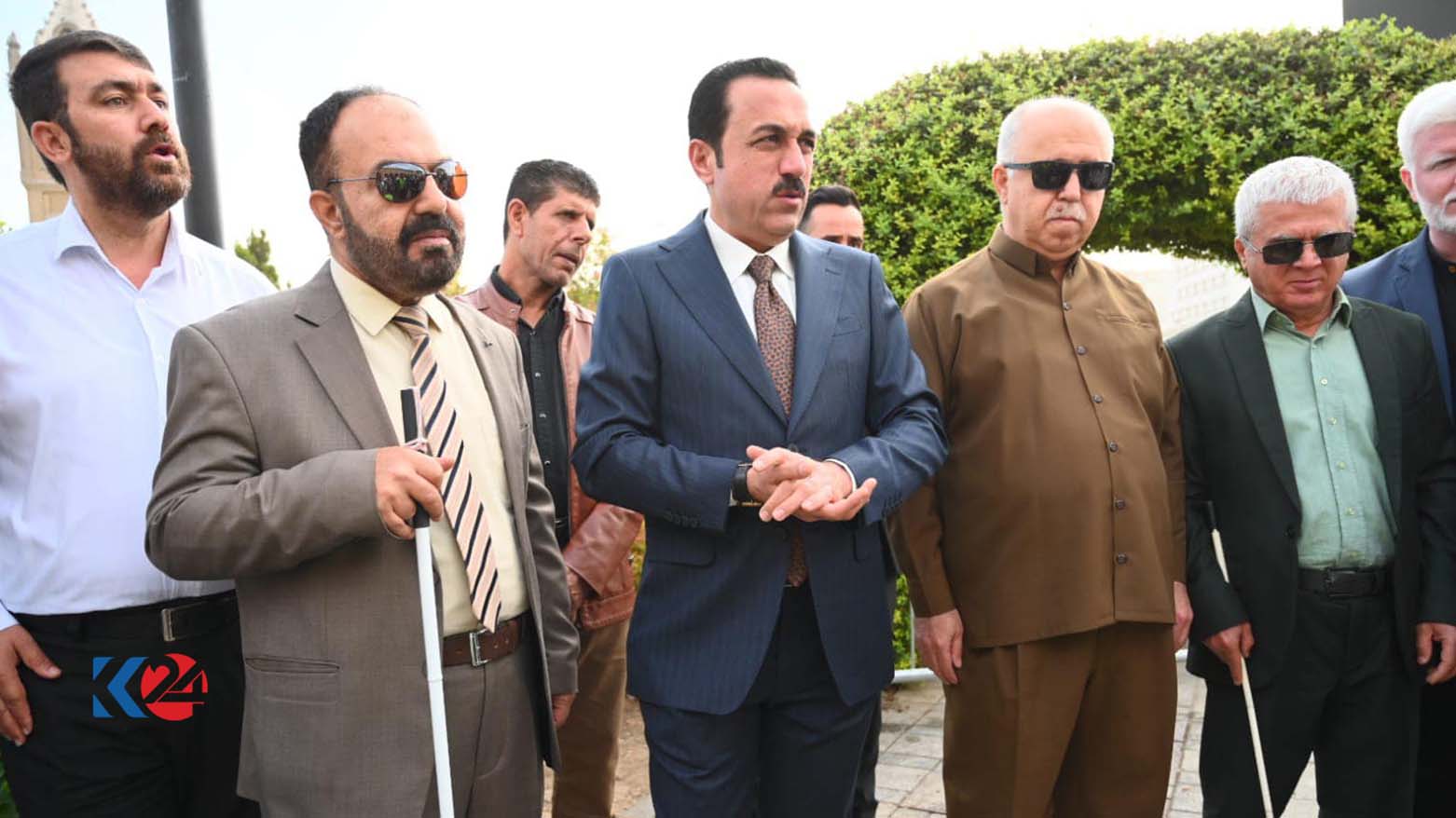 محافظ أربيل: طريق المكفوفين في أربيل هو الأول من نوعه في العراق وكوردستان