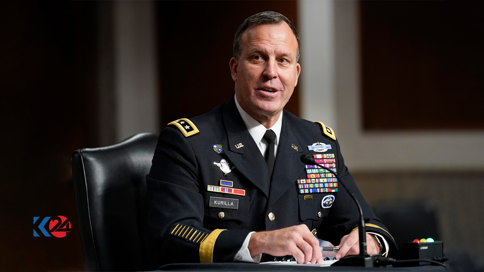 جەنەراڵ مایکڵ کوریللا، فەرماندەی فەرماندەیی ناوەندیی ھێزەکانی ئەمەریکا (CENTCOM) (وێنە: AP)