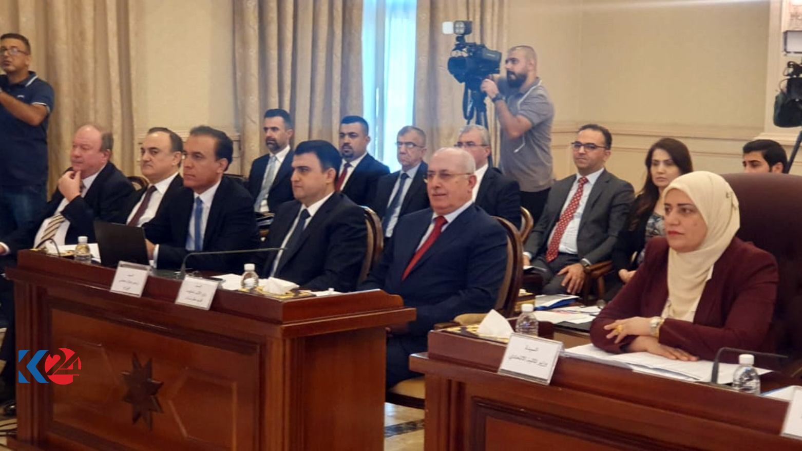 وفد حكومة كوردستان داخل قاعة الاجتماع