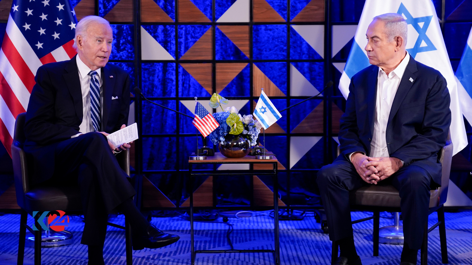 بنیامین نتانیاهو، نخست وزیر اسرائیل و جو بایدن، رئیس جمهور آمریکا