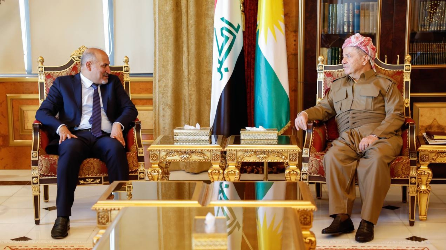 Başkan Mesud Barzani ile Al-Ghad lideri Ahmed Asi el-Cerba görüştü