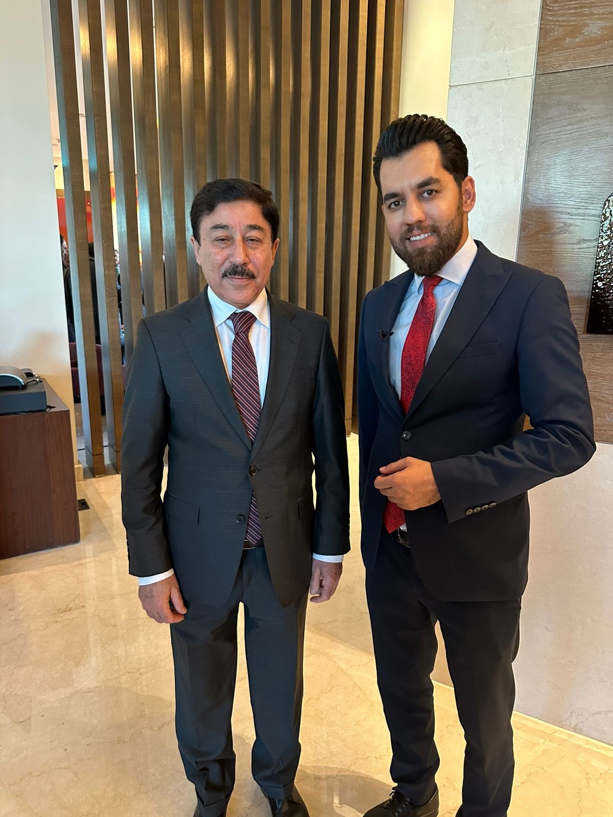 دیاری شێخە دوای گفتوگۆی لەگەڵ عەلی عەلاق، پارێزگاری بانکی ناوەندیی عێراق