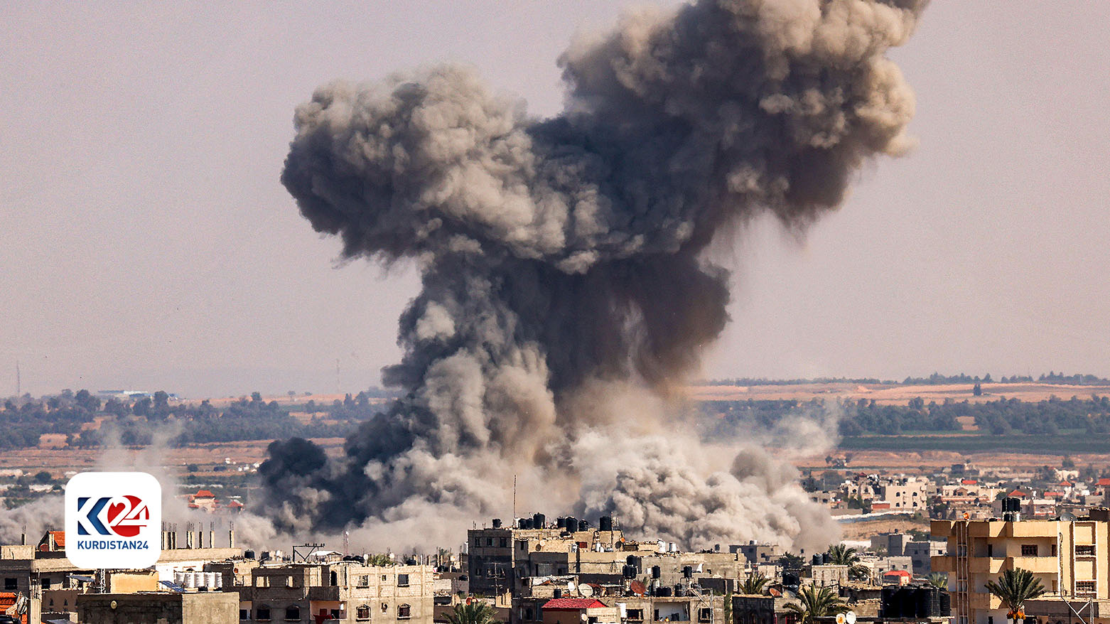 دیمه‌نی بۆردومانی غه‌ززه‌ له‌لایه‌ن ئیسرائیله‌وه‌.. وێنه‌: AFP