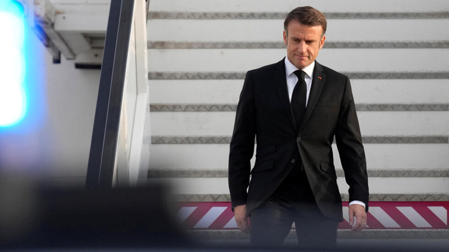Fransa Cumhurbaşkanı Macron İsrail'e gitti