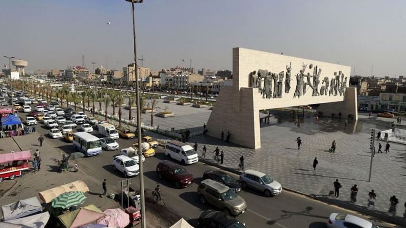 Baghdad's Tahrir (Liberation) Square is on display. (Photo: AFP)