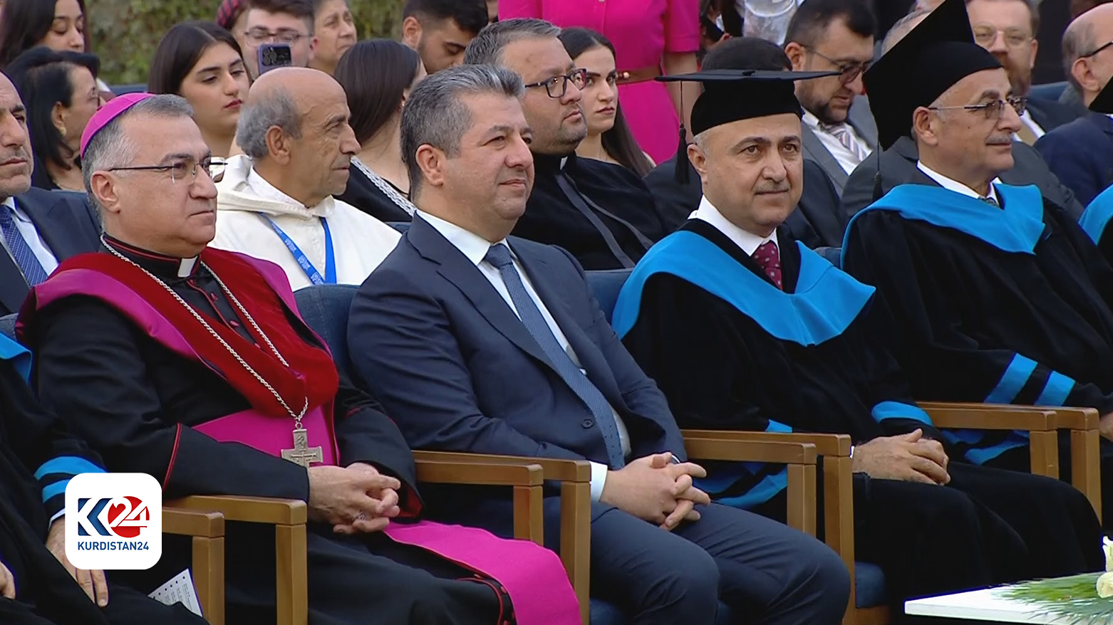 بە ئامادەبوونی سەرۆکوەزیران مەسرور بارزانی ئاهەنگی دەرچوونی زانکۆی کاسۆلیکی لە هەولێر بەڕێوەچوو