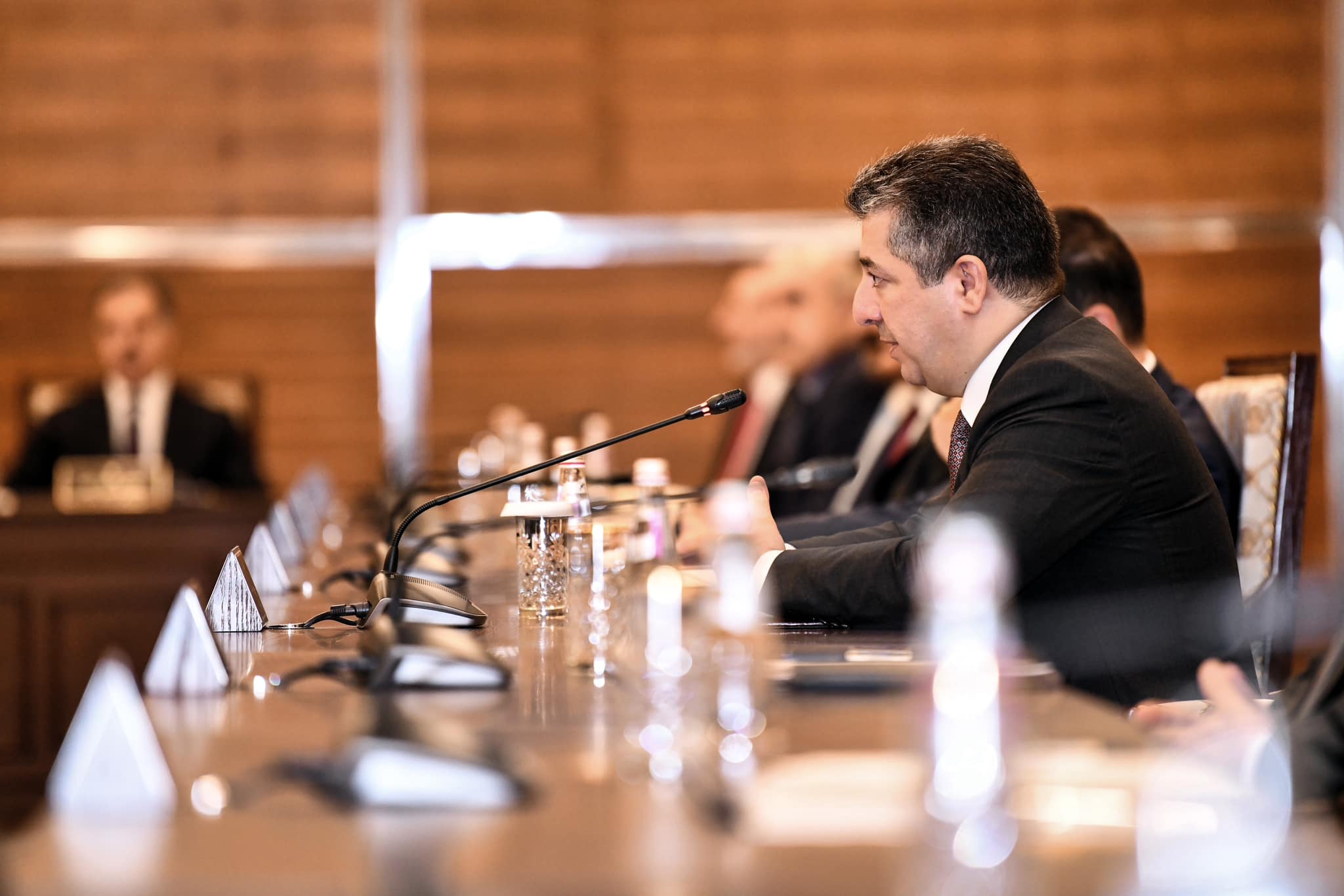 Kurdistan Region Prime Minister Masrour Barzani at the KRG Council of Ministers, Oct. 25, 2023. (Photo: KRG)