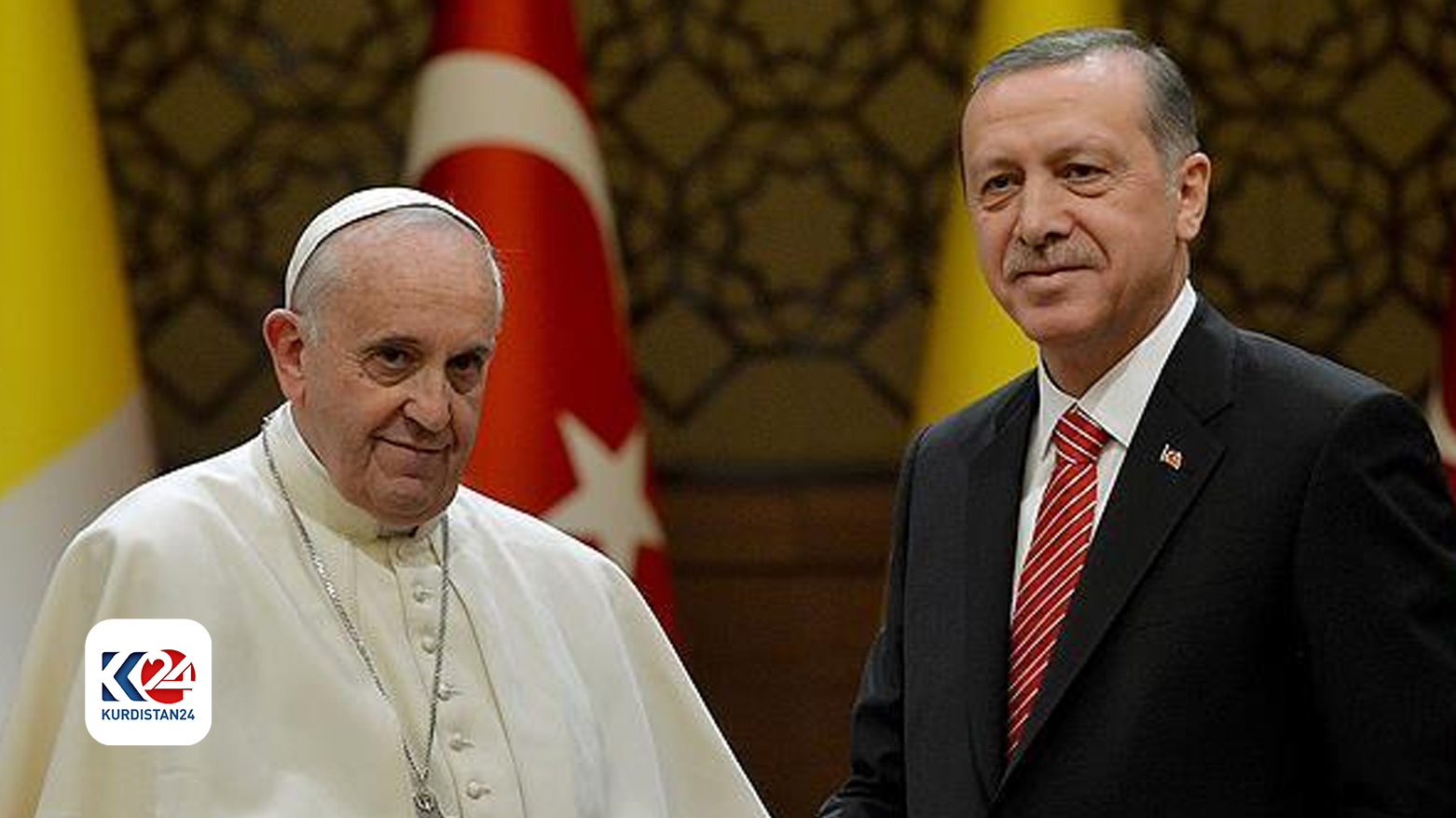 الرئيس التركي أردوغان وبابا الفاتيكان فرنسيس / أرشيف