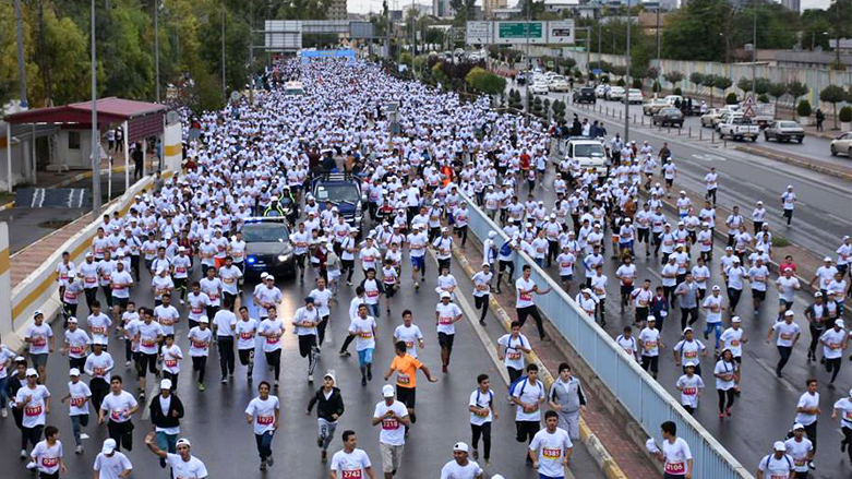 The 10th edition of the Erbil International Marathon was held on Friday, Oct. 27 (Photo: Kurdistan 24)