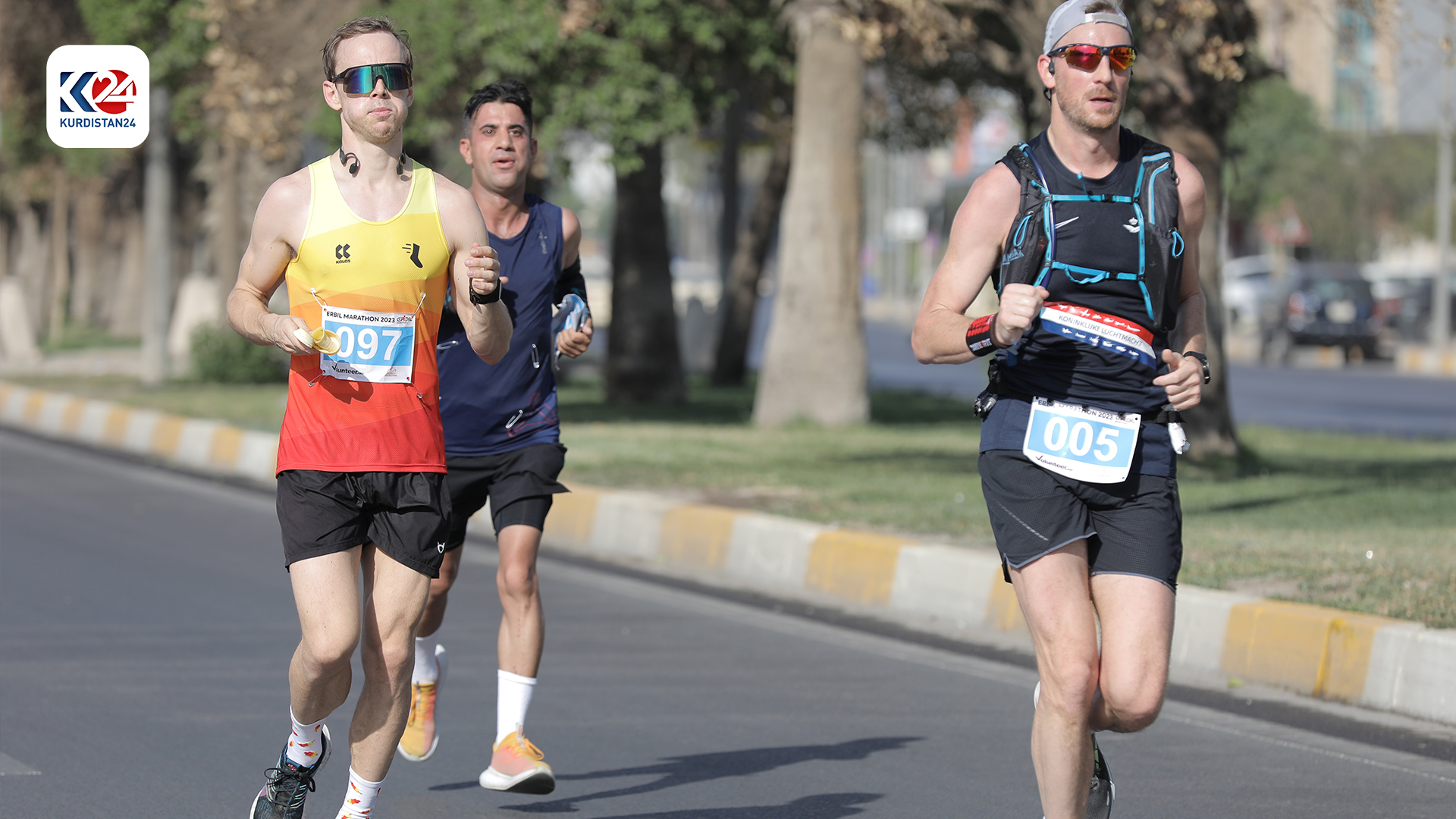 Contestants running during the marathon, Oct. 27, 2023. (Photo: Kurdistan 24)