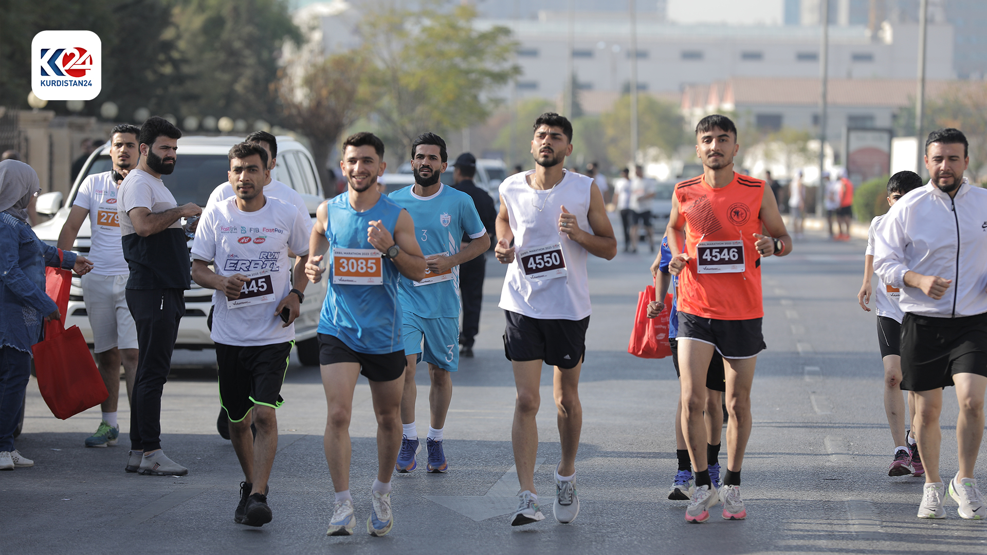Contestants running during the marathon, Oct. 27, 2023. (Photo: Kurdistan 24)