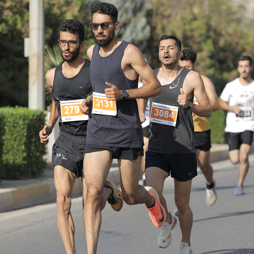 Contestants running during the marathon, Oct. 27, 2023. (Photo: Kurdistan 24)