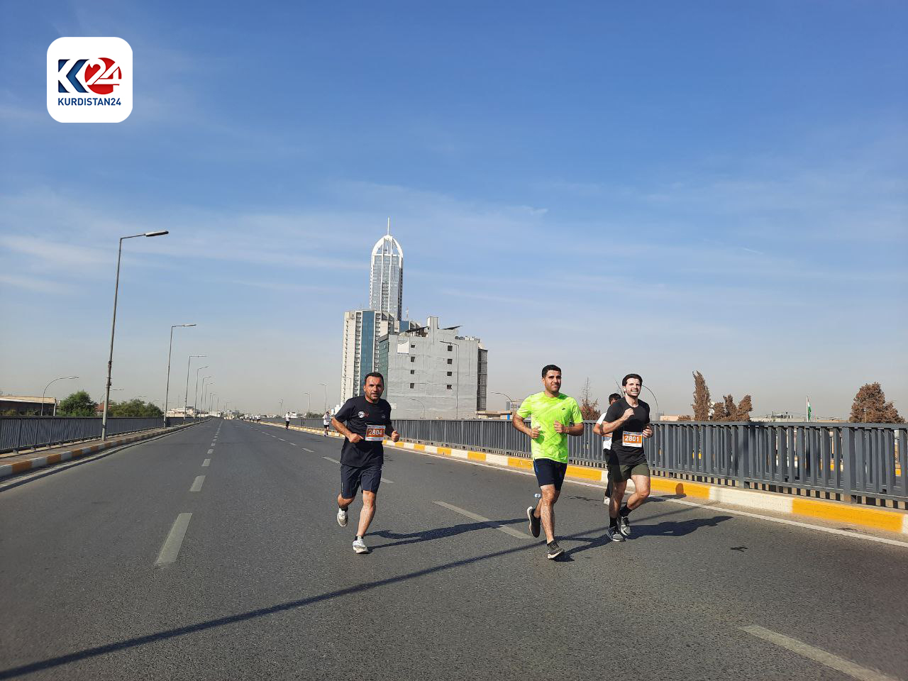 Contestants running during the marathon, Oct. 27, 2023. (Photo: Kurdistan 24)