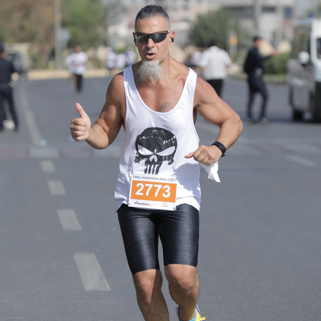 A contestant running during the marathon, Oct. 27, 2023. (Photo: Kurdistan 24)
