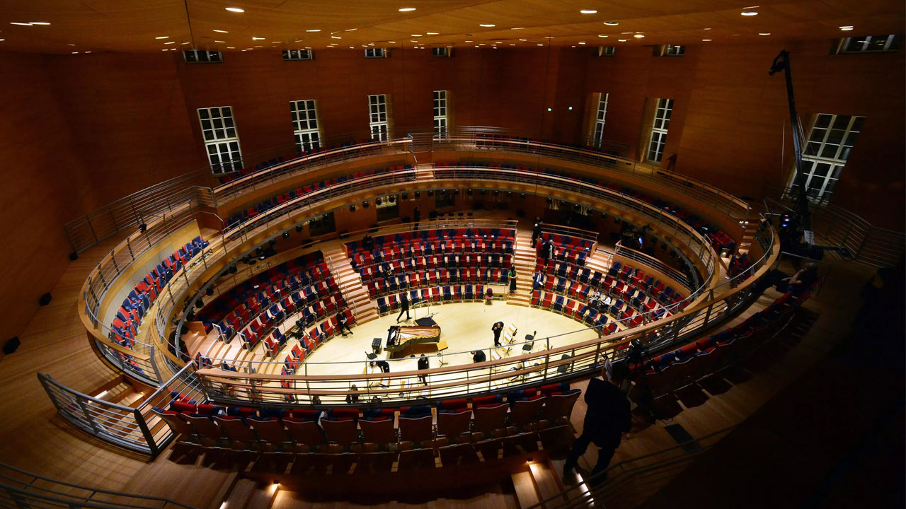 The main concert hall at the Barenboim-Said Akademie in Berlin is known as the Pierre Boulez Saal. (Photo: Maurizio Gambarini/AFP)
