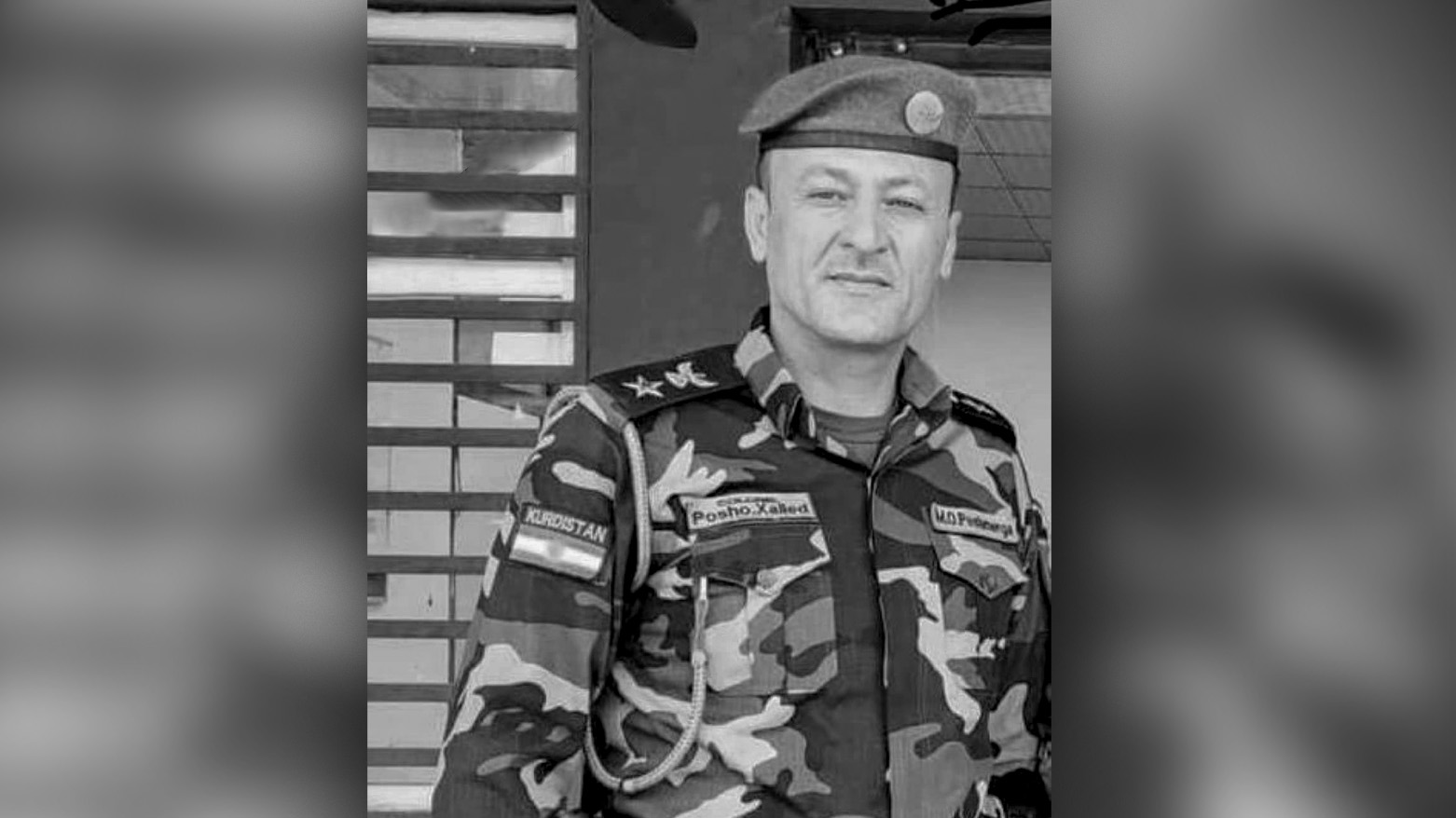 Lt. Colonel Poosho Khalid, deputy commander of 1st Regiment of 18th Brigade, died in Erbil on early Thursday. (Photo: Ministry of Peshmerga Affairs)