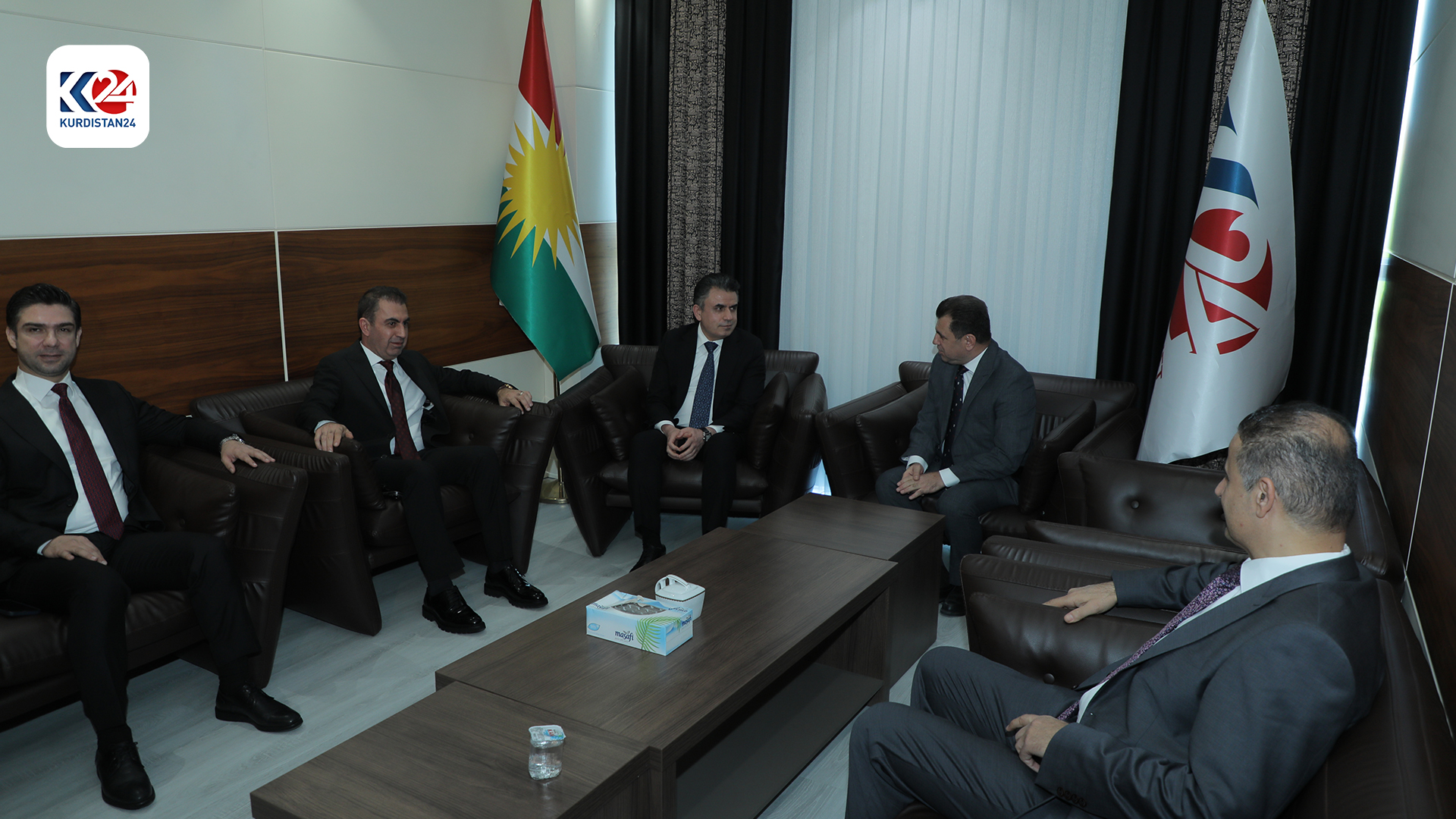 بەرپرسی نووسینگەی سەرۆکوەزیرانی هەرێمی کوردستان سەردانی کوردستان24ـی کرد (وێنە: ئیسلام هیرۆ - کوردستان24)