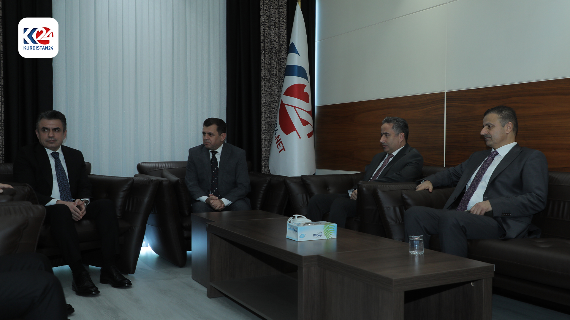بەرپرسی نووسینگەی سەرۆکوەزیرانی هەرێمی کوردستان سەردانی کوردستان24ـی کرد (وێنە: ئیسلام هیرۆ - کوردستان24)