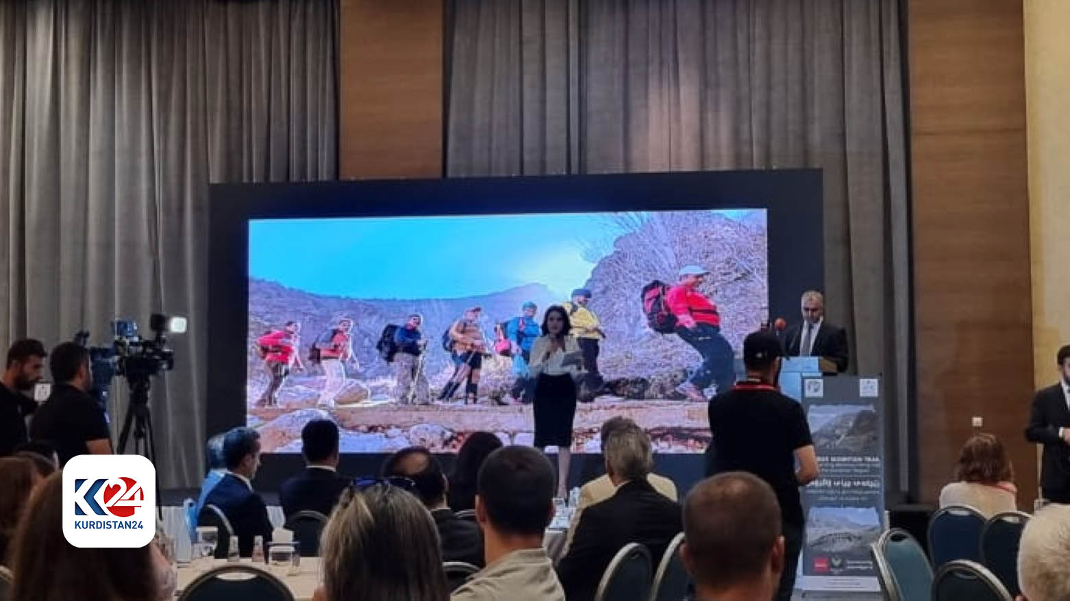On Monday, the official launch event was held for the Zagros Mountain Trail, Oct. 30 (Photo: Wladimir van Wilgenburg/Kurdistan 24).