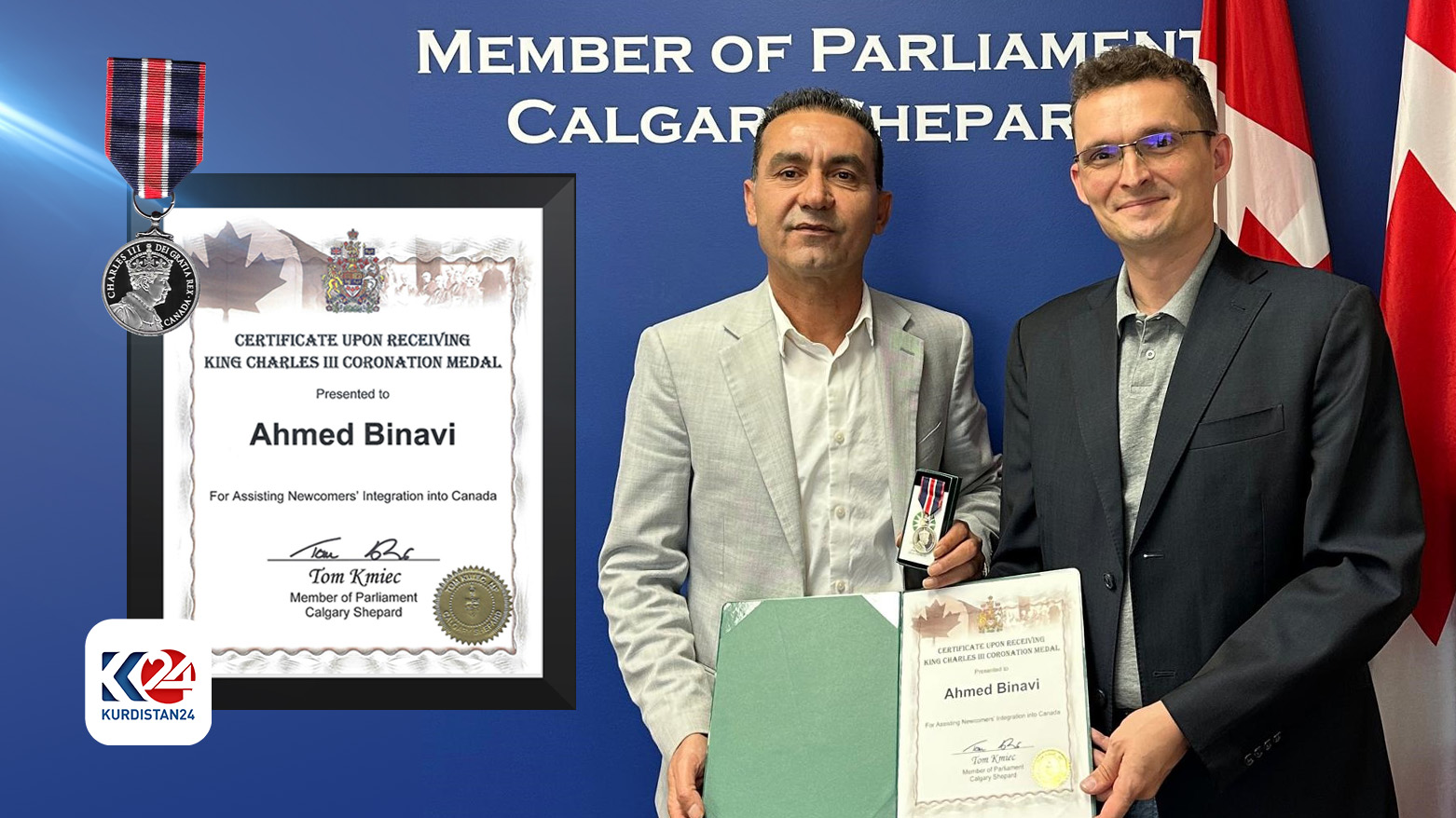 Kurd honored with King Charles III's Crown Medal for outstanding ...