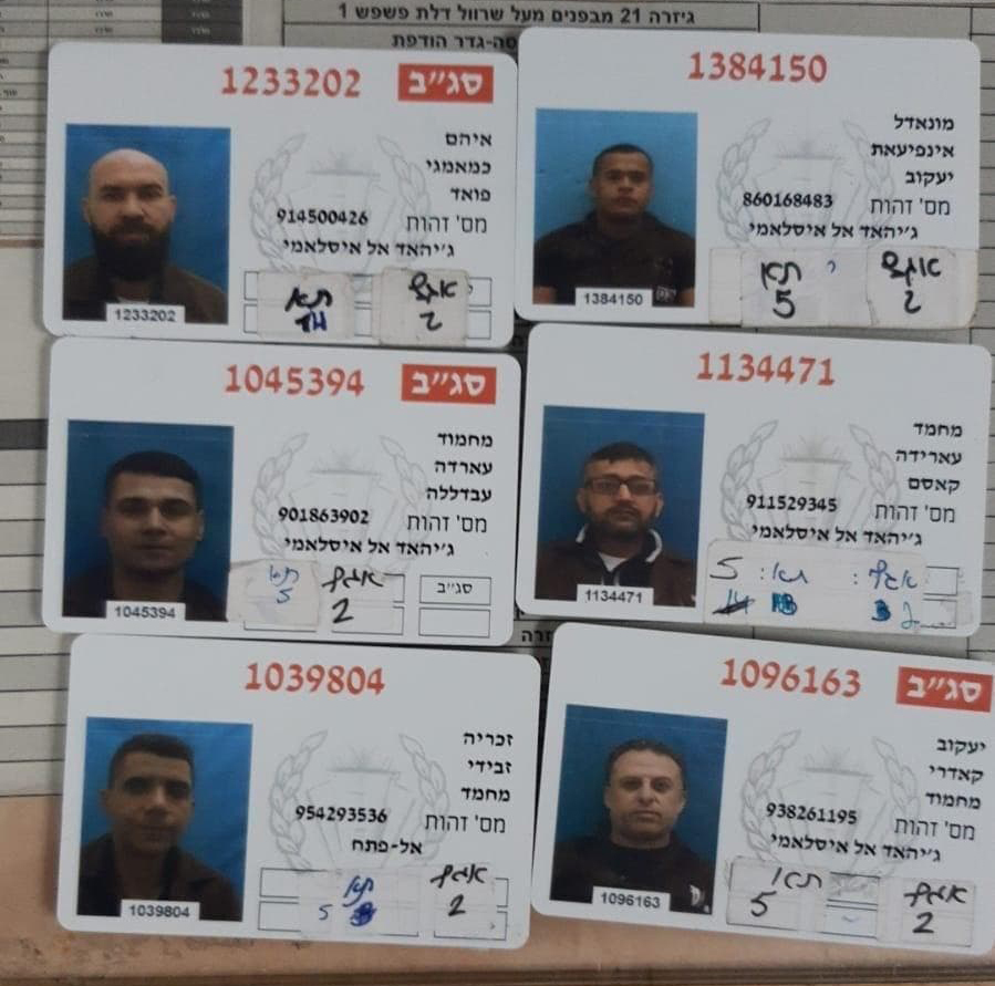 پۆلیسی ئیسرائیل ناو و وێنه&zwnj;ی 6 راكردووه&zwnj;كه&zwnj;ی بڵاوكرده&zwnj;وه&zwnj;