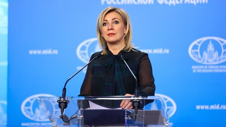 ماریا زاخارۆڤا، گوته‌بێژی وه‌زاره‌تی ده‌ره‌وه‌ی رووسیا - فۆتۆ: AFP