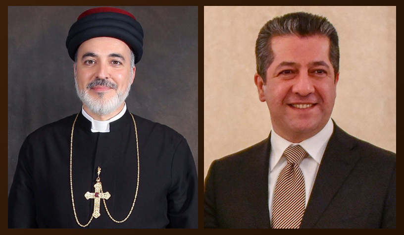مسرور بارزانی، نخست وزیر اقلیم کوردستان و  پارتریارک مار آوای سوم