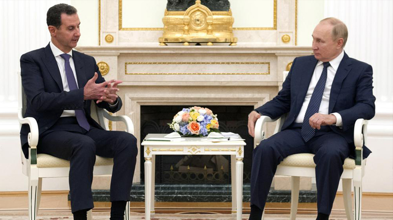 Syrian President Bashar al-Assad (left) talking with Russian President Vladimir Putin in the Kremlin in Moscow, Russia on September 13. (Photo: Mikhail Klimentyev, Sputnik, Kremlin Pool Photo via AP)