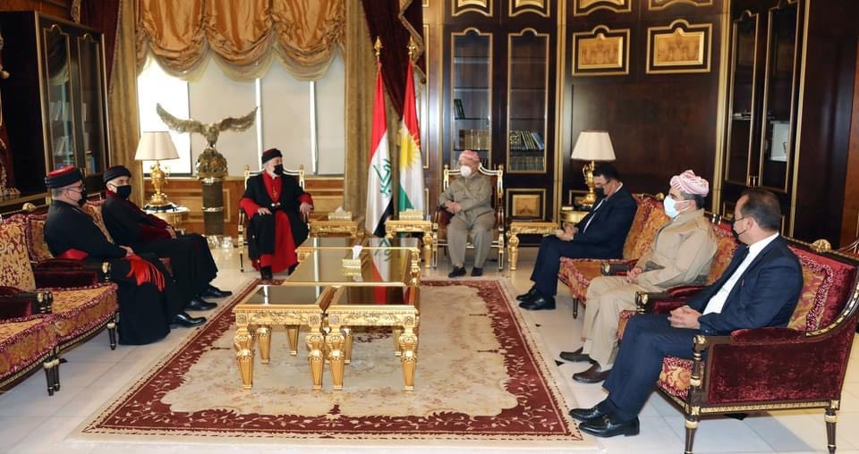 الرئيس بارزاني يستقبل قداسة البطريرك مار آوا الثالث بطريرك كنيسة المشرق الآشورية