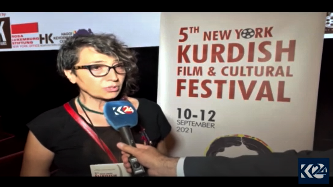 The founder and director of the New York Kurdish Film and Cultural Festival, Xeyal Qertel. (Photo: Kurdistan 24)