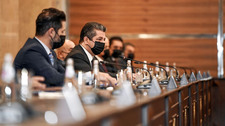 رئيس حكومة إقليم كوردستان مسرور بارزاني في اجتماع مجلس الوزراء