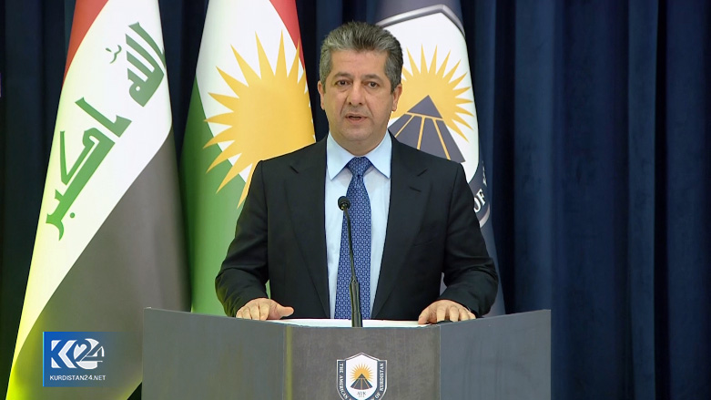 Prime Minister Masrour Barzani gives speech at American University of Kurdistan in Duhok (Photo: K24)