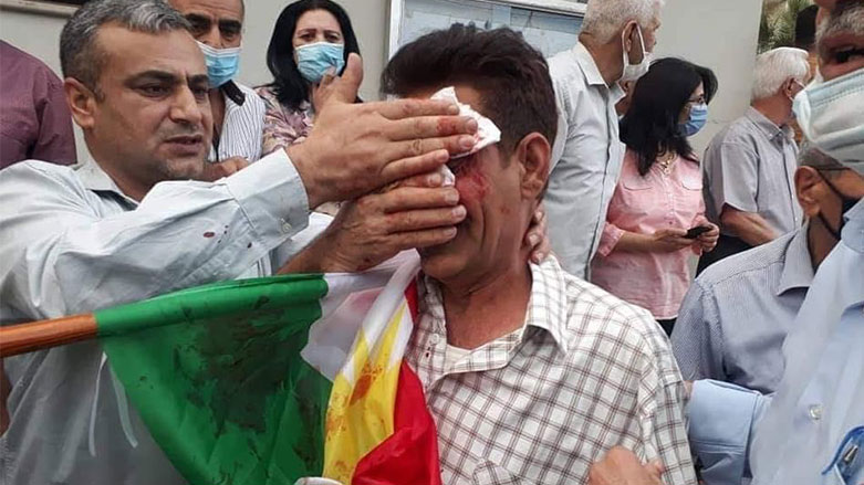 تعرض عدد من المواطنين لإصابات - صورة: كوردستان 24
