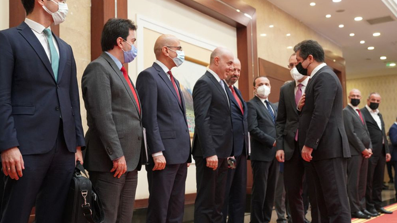 استقبال مسرور بارزانی از هیئت بازرگانی ترکیه