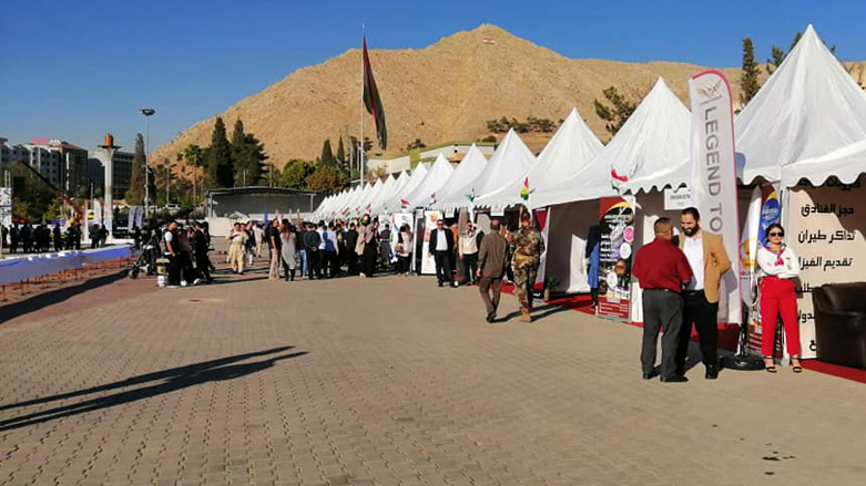 Pavilions representing tourist agencies and restaurants are pictured in the Duhok province, Sept. 27, 2021. (Photo: KRG Ministry of Municipality and Tourism)