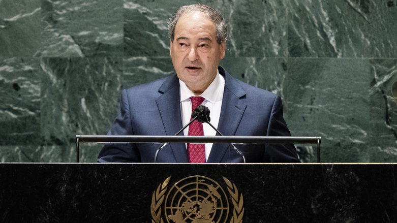 Syrian Foreign Minister Faisal Mekdad addresses the 76th Session of the United Nations General Assembly, Monday, Sept. 27, 2021, at U.N. headquarters. (Photo: John Minchillo/AP)