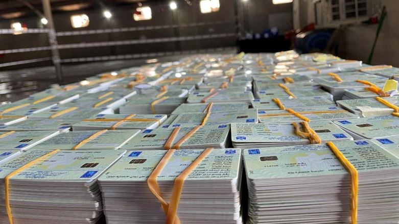 Stacks of Iraqi voter cards. (Photo: UNAMI)