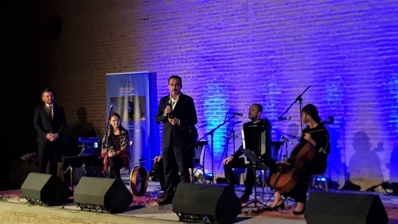 The Consulate General of the Czech Republic in Erbil organized a concert to celebrate Kurdish-Czech ties, Sept. 29, 2021. (Photo: Wladimir van Wilgenburg/Kurdistan 24)