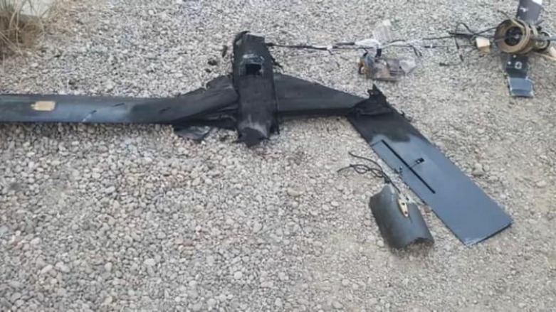 An unidentified drone crashed on a house in the Shiladze district of Amadiyah (Photo: Submitted to Kurdistan 24)