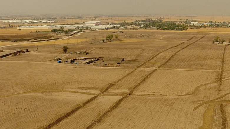 A drone footage capturing Erbil plain during a survey. (Photo: Erbil Plain Archeological Survey)