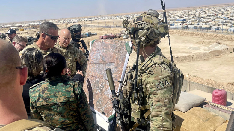 General Michael “Erik” Kurilla on Friday visited the al-Hol Camp (Photo: CENTCOM).