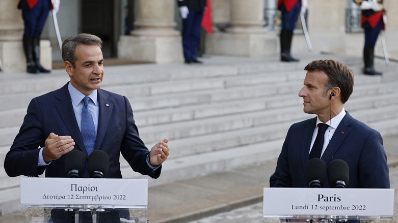 Yunanistan Başbakanı Kiryakos Miçotakis ve Fransa Cumhurbaşkanı Emmanuel Macron