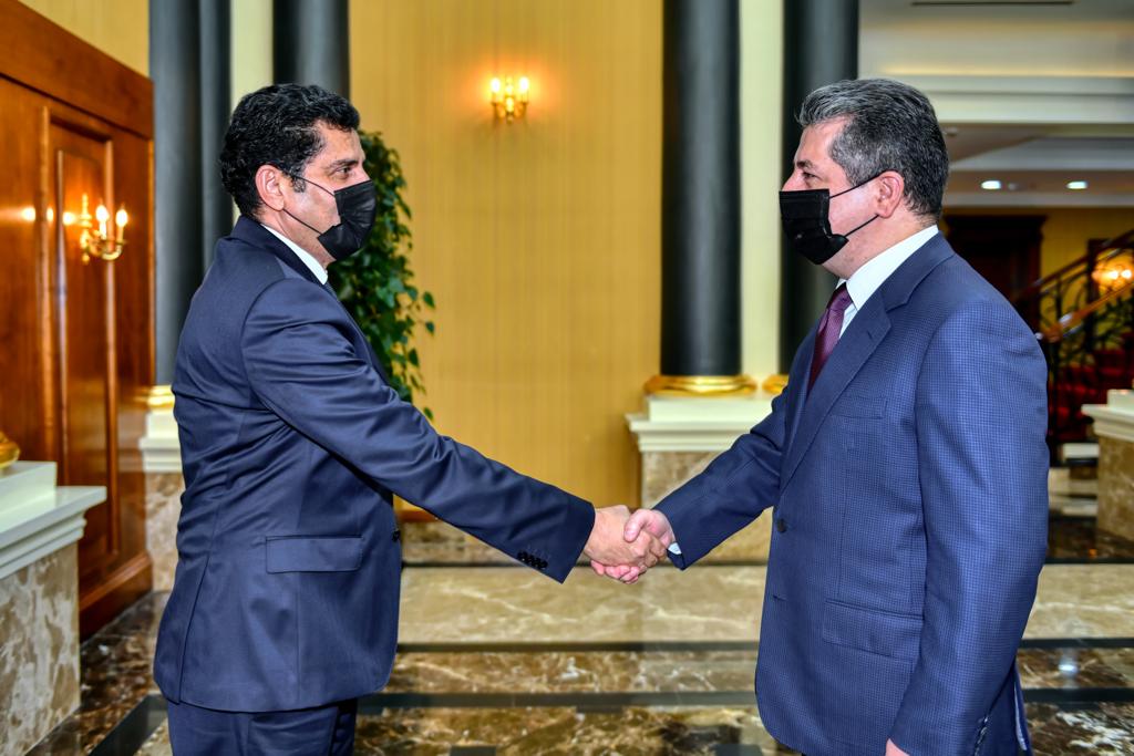 کاتی پێشوازی سەرۆکی حکومەتی هەرێمی کوردستان لە کونسوڵی کوەیت لە هەولێر