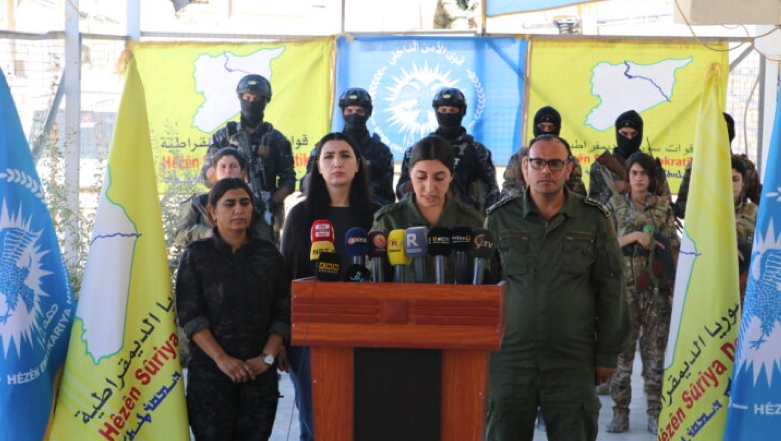 Asayish on Saturday said they arrested a total of 226 ISIS suspects during the Operation Humanity and Security in the al-Hol camp (Photo: SDF Press)