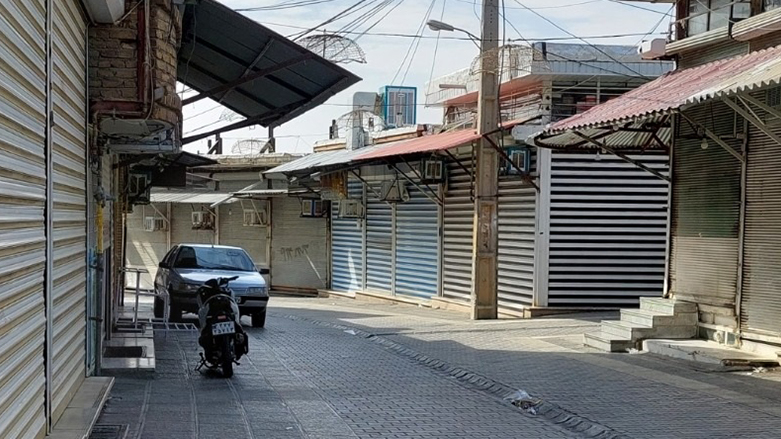 Traders across Iranian Kurdistan (Rojhalat) are observing a countrywide complete shutter down strike. (Photo: Social media)