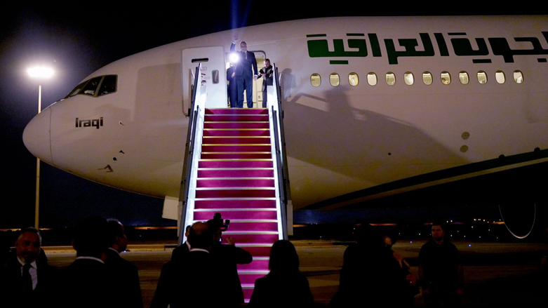 الكاظمي خلال مغادرته إلى نيويورك - صورة: المكتب الإعلامي لرئيس الوزراء