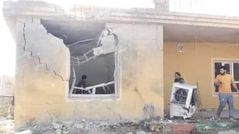 القصف دمر المبنى - صورة: كوردستان 24
