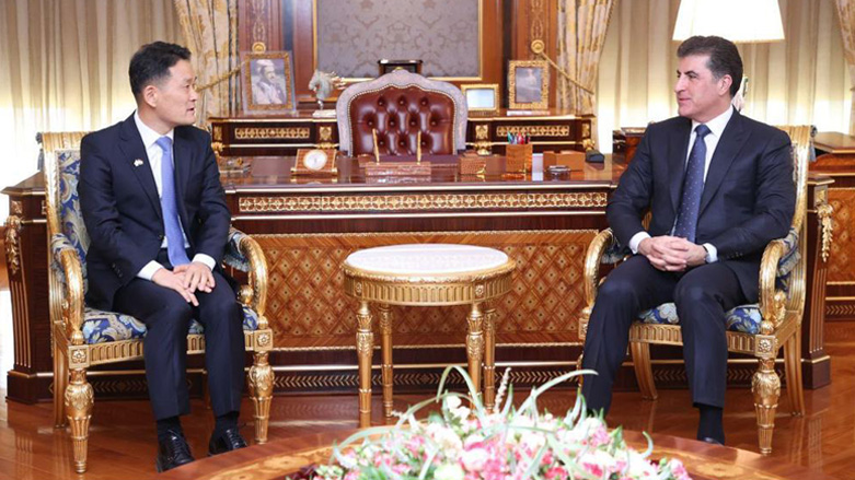 نچیروان بارزانی، رئیس اقلیم کوردستان در دیدار با سرکنسول جدید کره جنوبی در اقلیم کوردستان